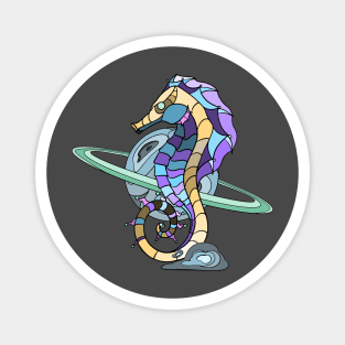 Space Seahorse Magnet